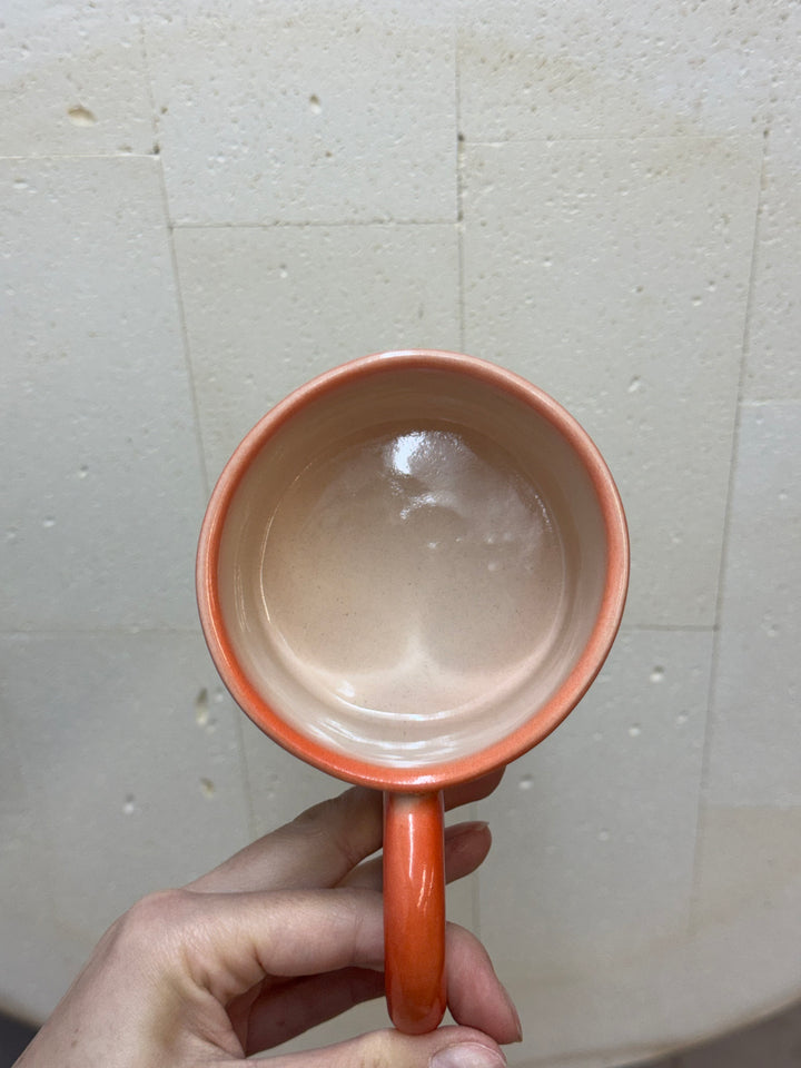 OUTLET Kubek Gradient Western Small Dot truskawka/lawenda- 400 ml