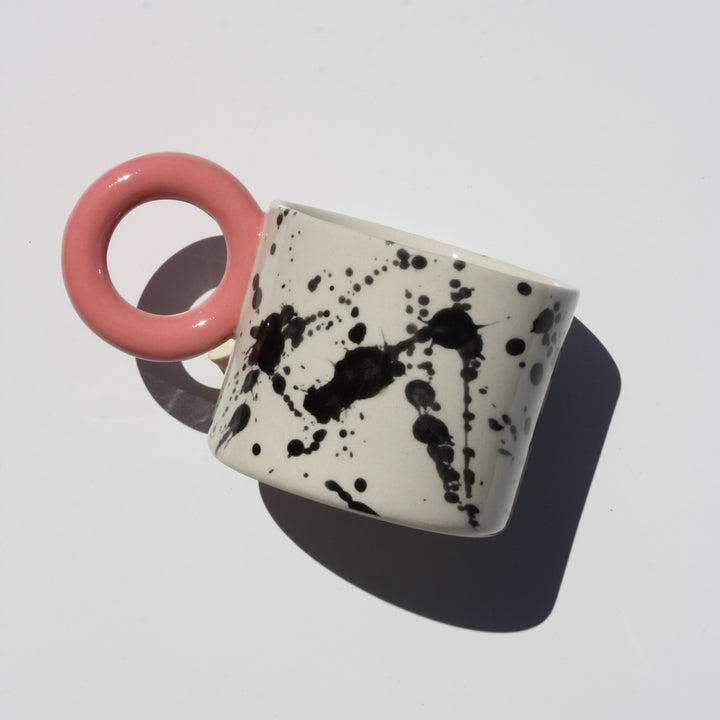 Kubek w plamki/Pink - 400 ml