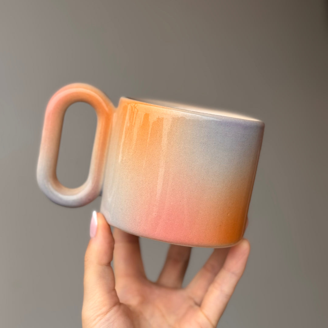 OUTLET Kubek Gradient 2.0 borówka/róż/pomarańcz - 400 ml
