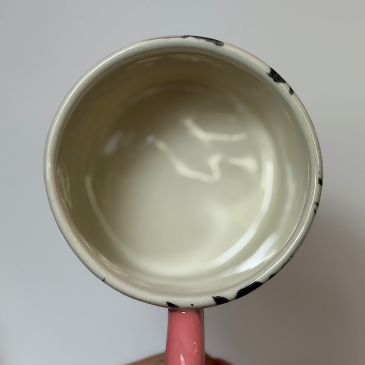 OUTLET Kubek w plamki/Pink - 400 ml