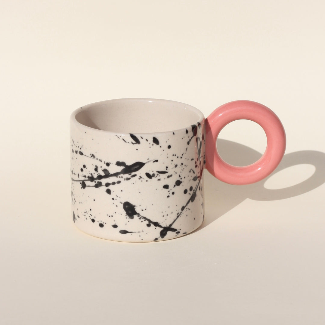 Kubek w plamki/Pink - 400 ml