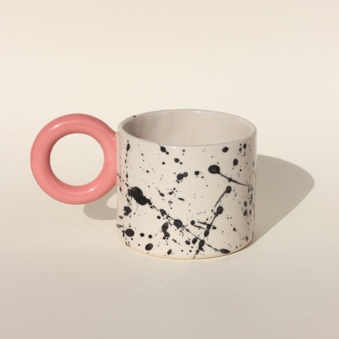 Kubek w plamki/Pink - 400 ml