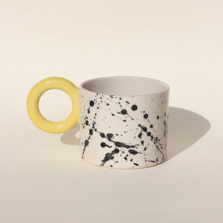Kubek w plamki/Yellow - 400 ml