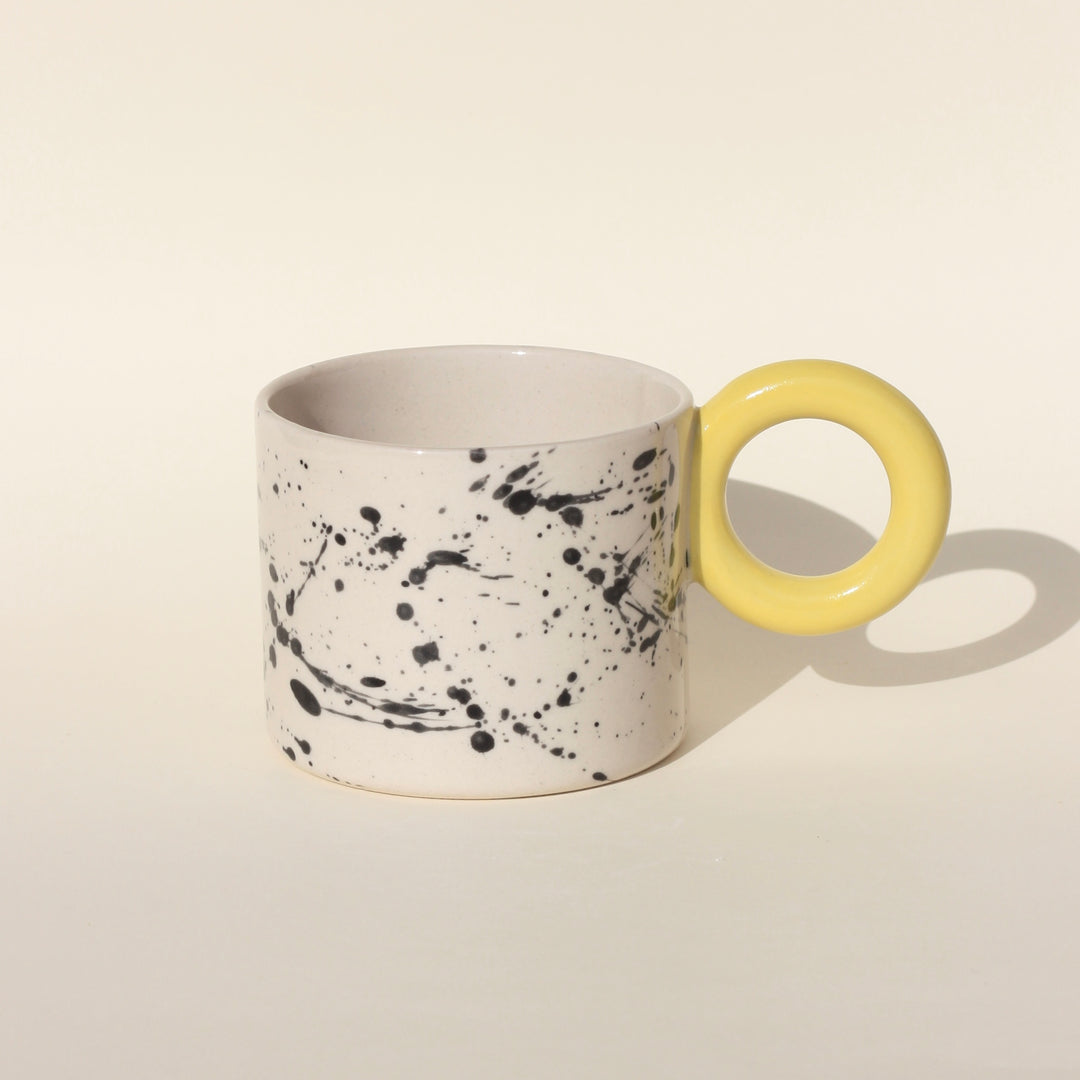 Kubek w plamki/Yellow - 400 ml