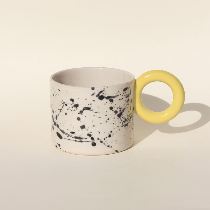 Kubek w plamki/Yellow - 400 ml