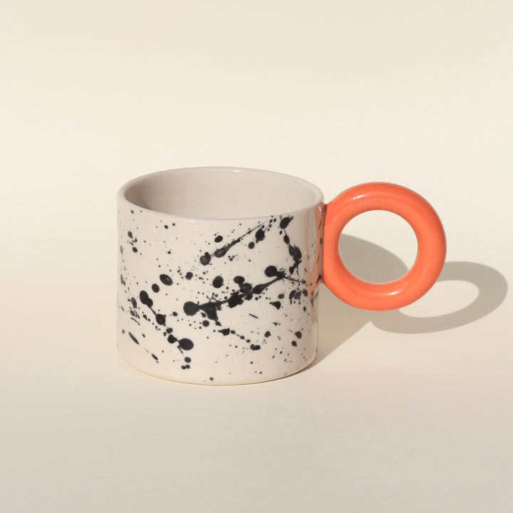 Kubek w plamki/Orange - 400 ml