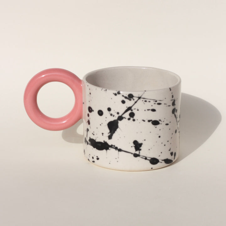 Kubek w plamki/Pink - 400 ml