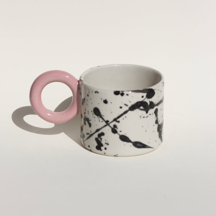 Kubek w plamki/Powder Pink - 400 ml