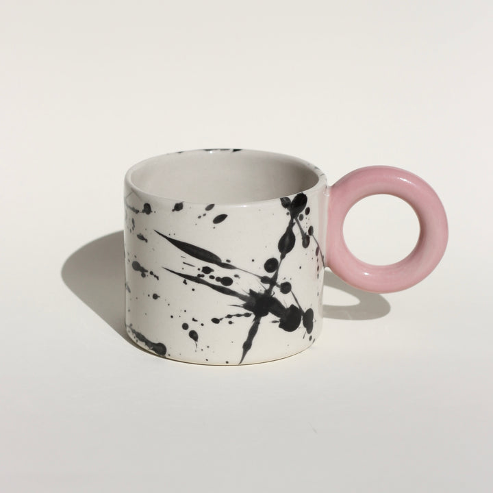 Kubek w plamki/Powder Pink - 400 ml