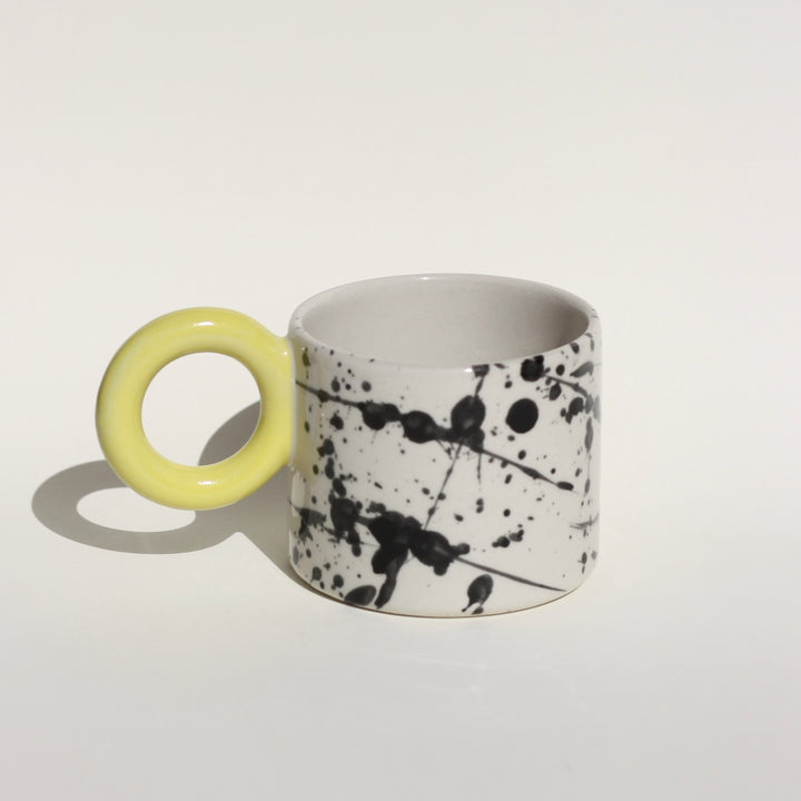 Kubek w plamki/Yellow - 400 ml