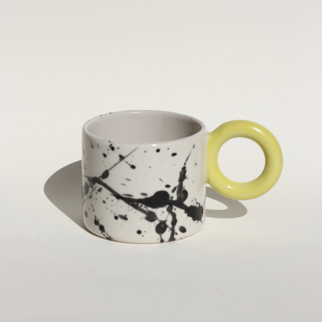 Kubek w plamki/Yellow - 400 ml