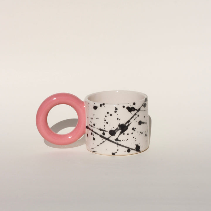 Kubek w plamki/Pink- 150 ml