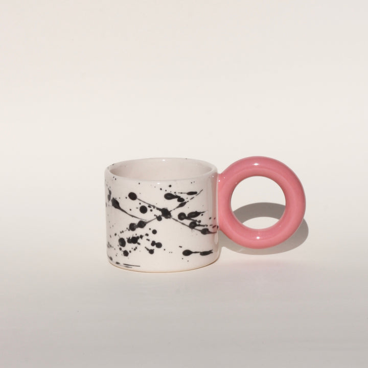 Kubek w plamki/Pink- 150 ml