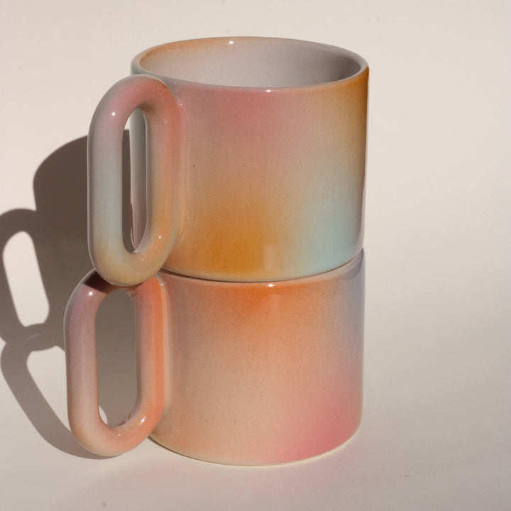 Kubek Gradient 2.0 mięta/pomarańcz/róż - 400 ml
