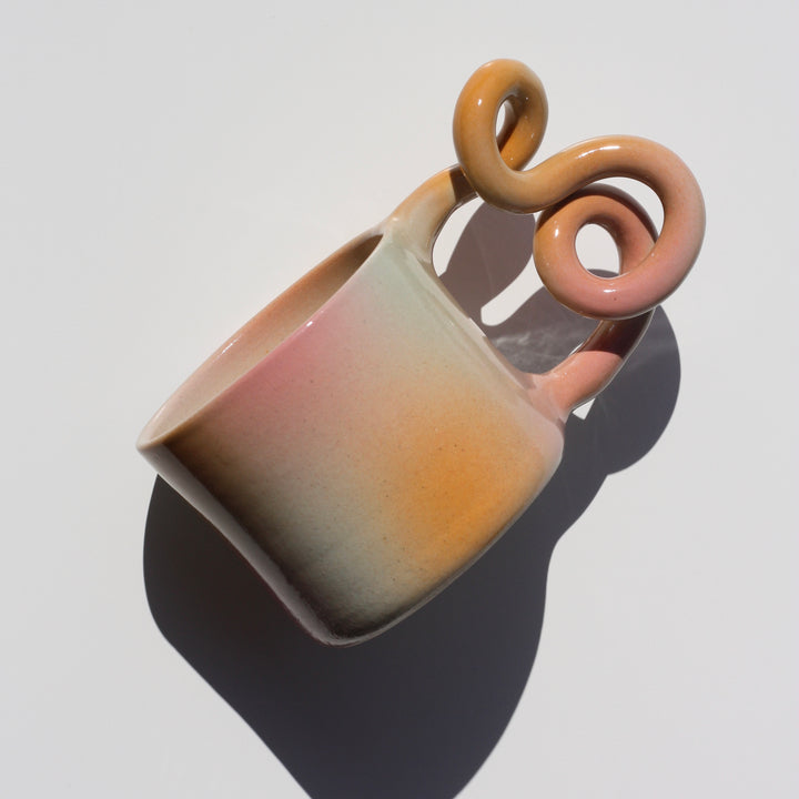 Kubek Gradient Loop mięta/róż/pomarańcz - 320 ml