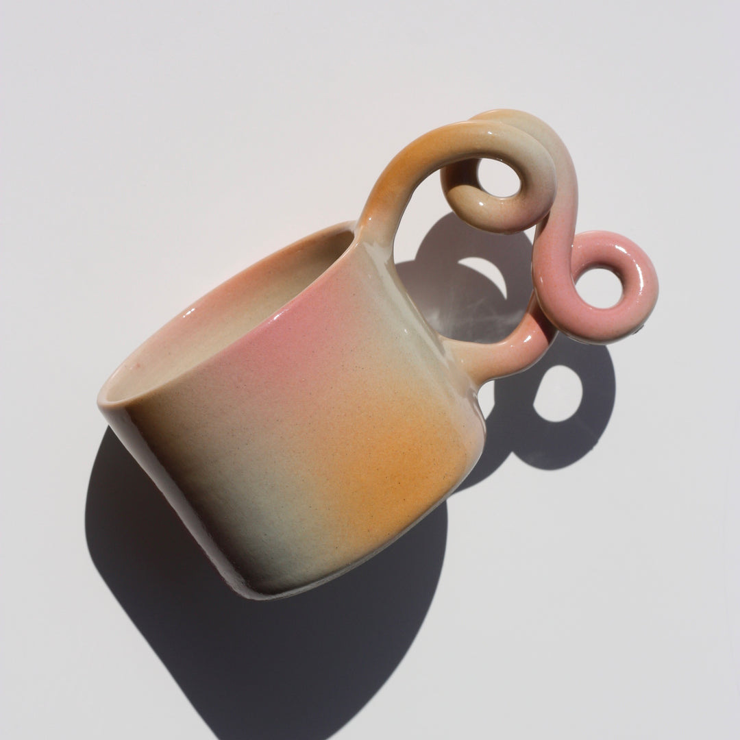 Kubek Gradient Loop mięta/róż/pomarańcz - 300 ml