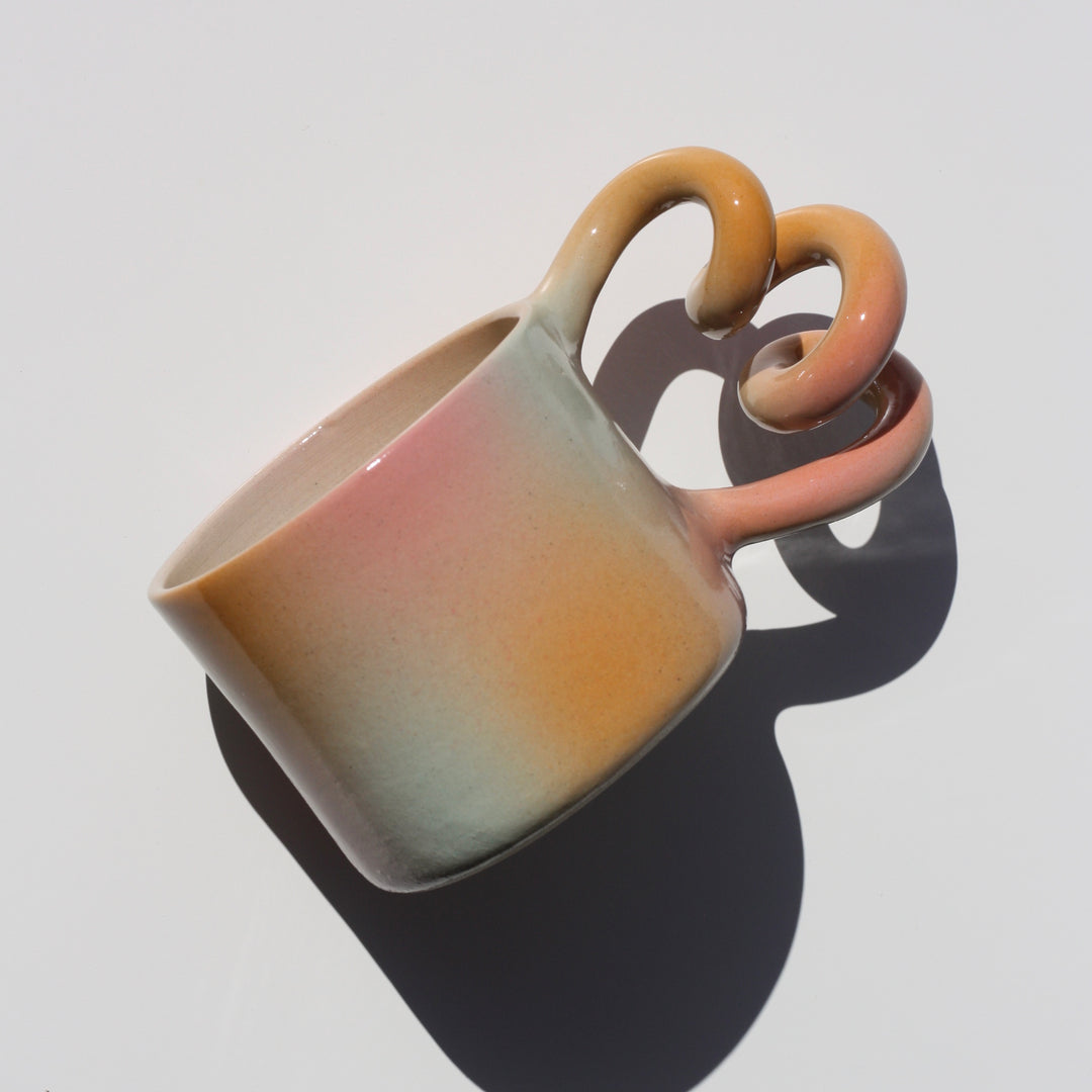 Kubek Gradient Loop mięta/róż/pomarańcz - 300 ml